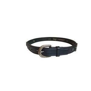 Tory Leather Co Black English Bridle Leather Horse Bit Belt Womens 24 USA 2197